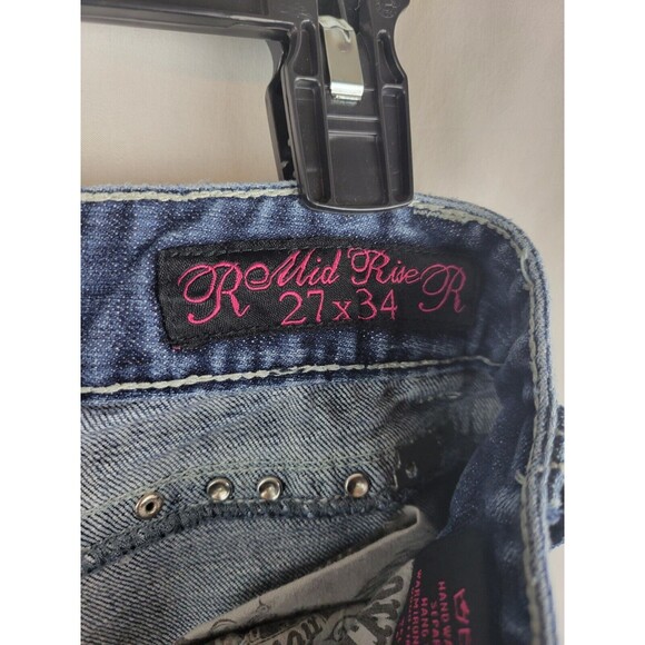 Rock & Roll Cowgirl Blue Boot Cut Jeans - Picture 6 of 8